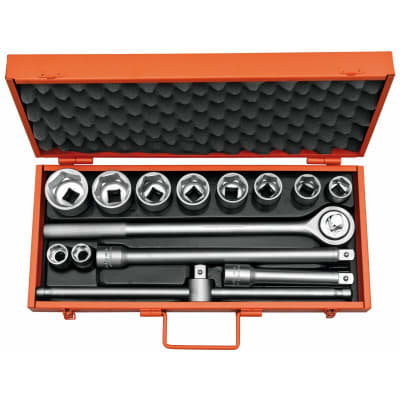 JUEGO DE DADOS POLIGONAL [ ] 3/4 - 22 A 50MM. 14 PZS1