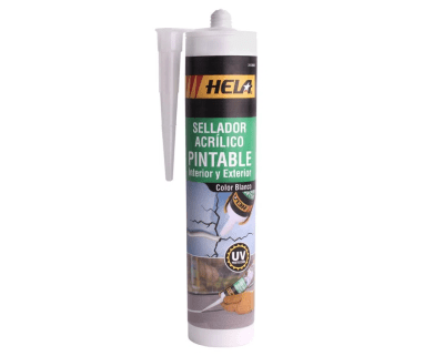 SELLANTE ACRILICO BLANCO PINTABLE 280ML - HELA1