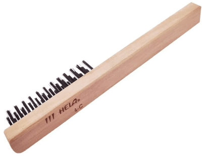 ESCOBILLA 4-C-IN AL.ACERO INOX RECTO - HELA1