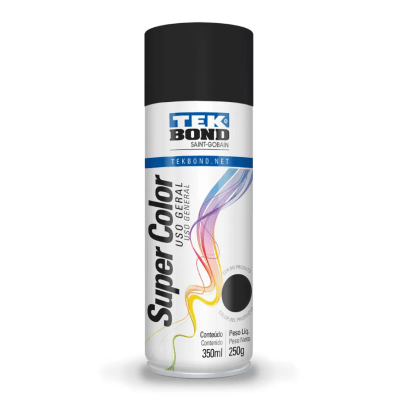 ESMALTE SPRAY NEGRO OPACO 350ML - TEKBOND1