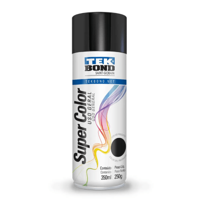 ESMALTE SPRAY NEGRO BRILLANTE 350ML - TEKBOND1