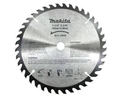 DISCO SIERRA 7.1/4 X 40 DIENTES EJE 5/8 MADERA - MAKITA1