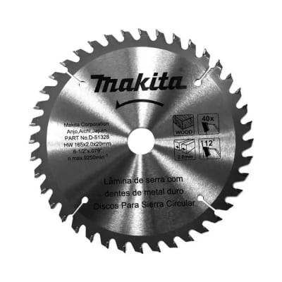 DISCO SIERRA 6.1/2 X 40D E20-5/8 MADERA - MAKITA1