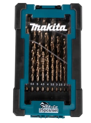 JUEGO DE BROCAS COBALTO HSS 25 PCS 1-13MM - MAKITA1