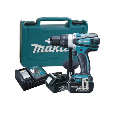 TALADRO ATORNILLADOR PERCUTOR INALAMB. 13MM 18V - DHP458RFE1