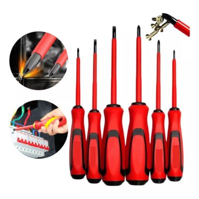 JUEGO DESTORNILLADORES AISLADO IEC 1000V - 6 PZS1