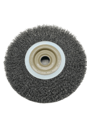 GRATA CIRCULAR PLANA 8 ONDULADA (83/35) GRANEL AC P/ESMERIL BANCO - HELA