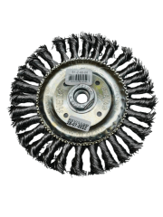 GRATA CIRCULAR PLANA 6 TRENZADA INOX (61-Z-60) M14 - HELA