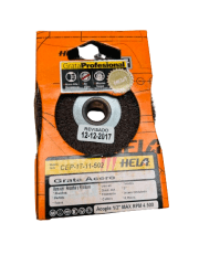 GRATA CIRCULAR A.ONDULADO D80MM EJE 1/2 15MM (CEP-17-11-502) HELA