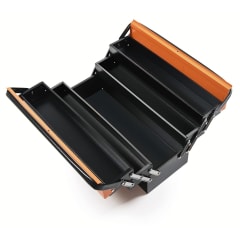 CAJA HERRAMIENTAS METALICA 5 LTS ABATIBLE NARANJA