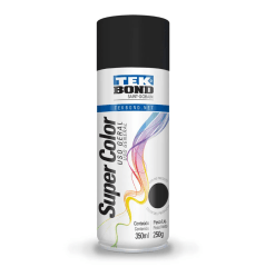 ESMALTE SPRAY NEGRO OPACO 350ML - TEKBOND