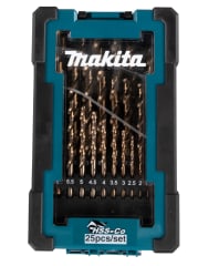 JUEGO DE BROCAS COBALTO HSS 25 PCS 1-13MM - MAKITA