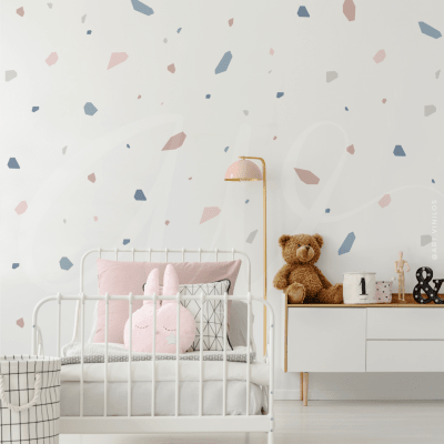 Wallstickers Terrazo Rosa