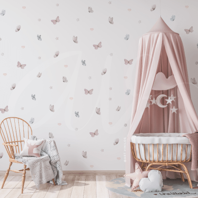 Wallstickers Mariposas en Acuarela