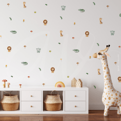 Wallstickers Baby Safari 0