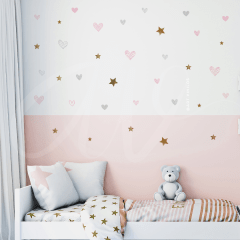 Wallstickers Estrellas y Corazones 1