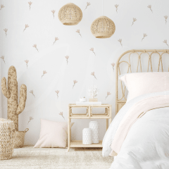 Wallstickers Flores acuarela rosa