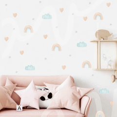 Wallstickers Arcoiris Acuarela 1