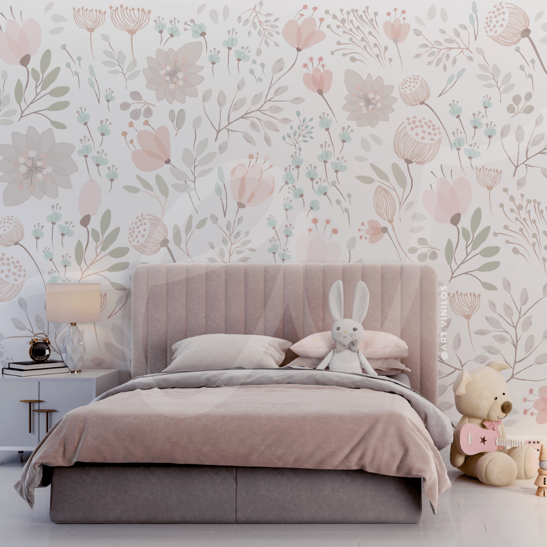 Wallpaper Flores en Acuarela1