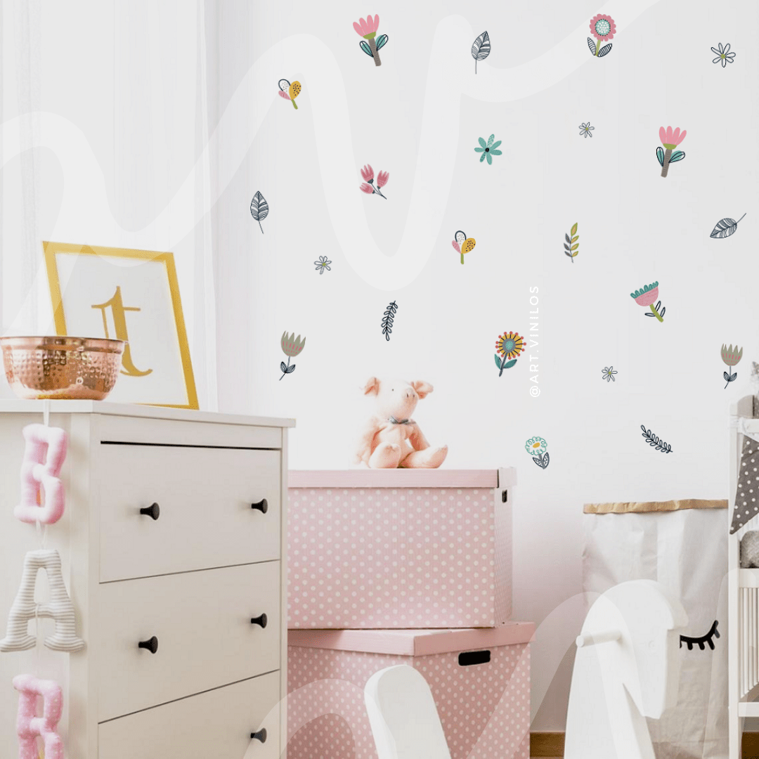 Wallstickers Flores3