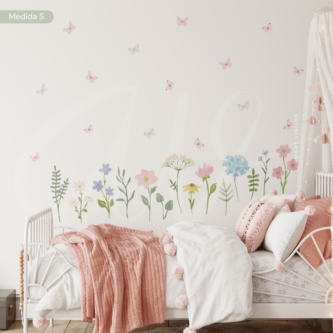 Vinil Deco Flores en Acuarela2