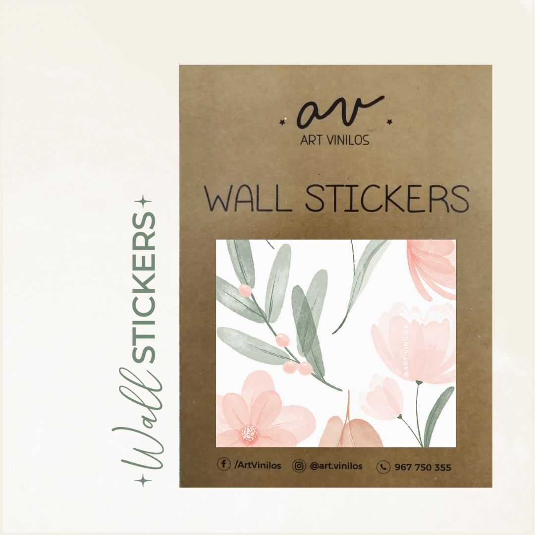 Wallstickers Floral Pastel2