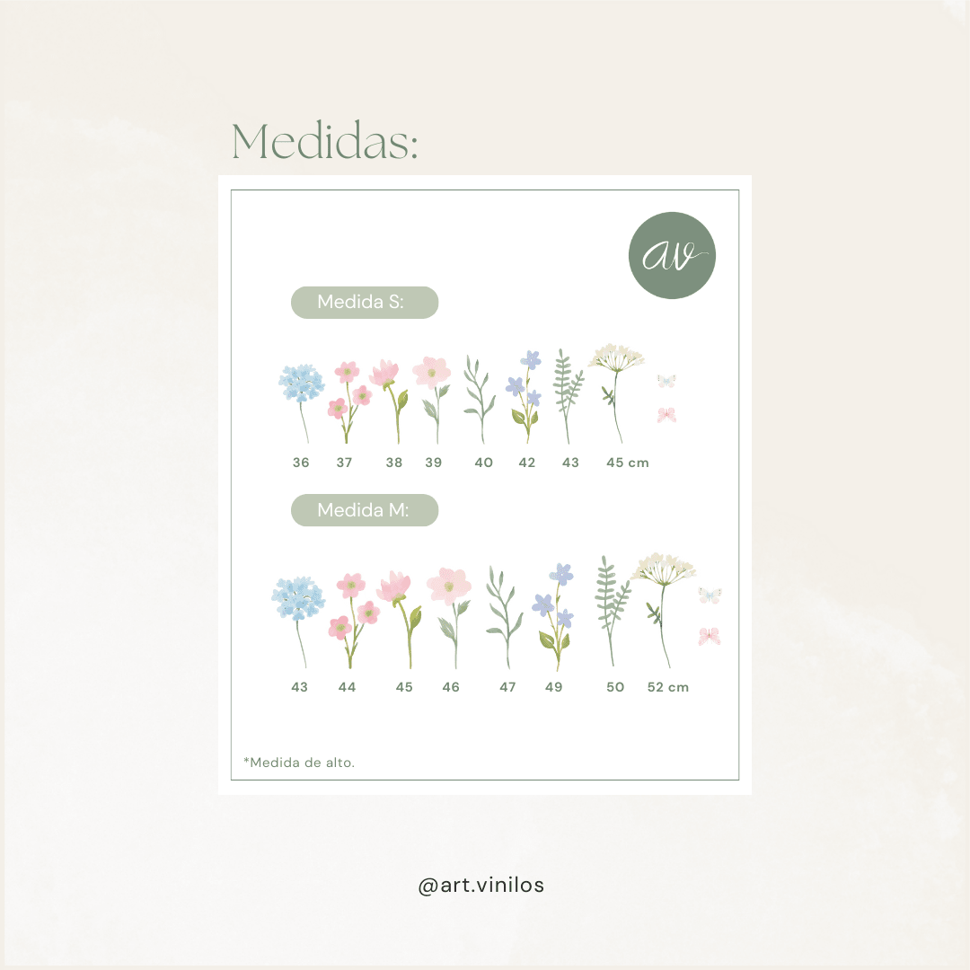 Vinil Deco Flores en Acuarela3