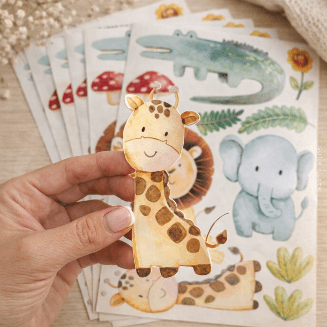 Wallstickers Baby Safari3