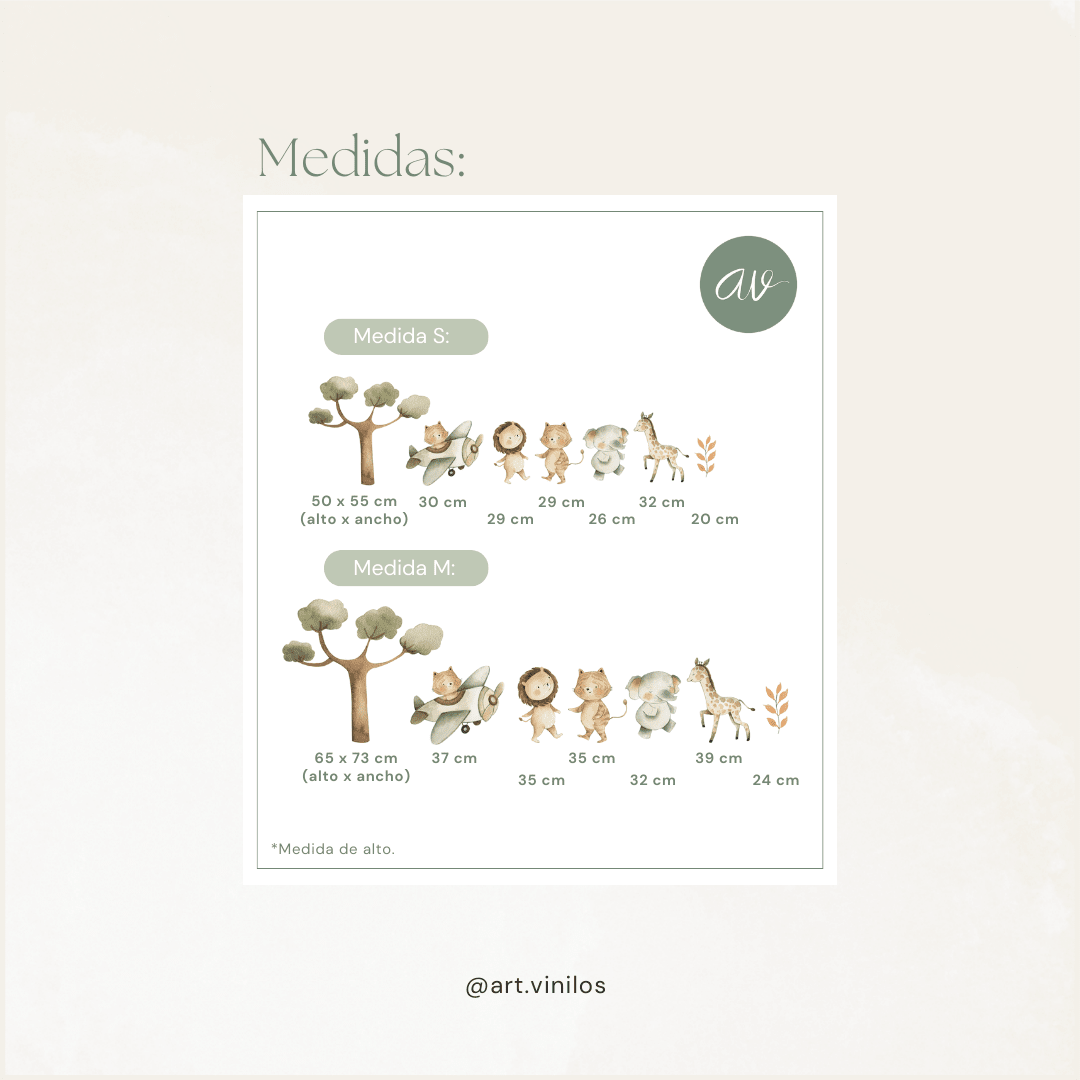 Vinil Deco Tiernos Animalitos Girls3