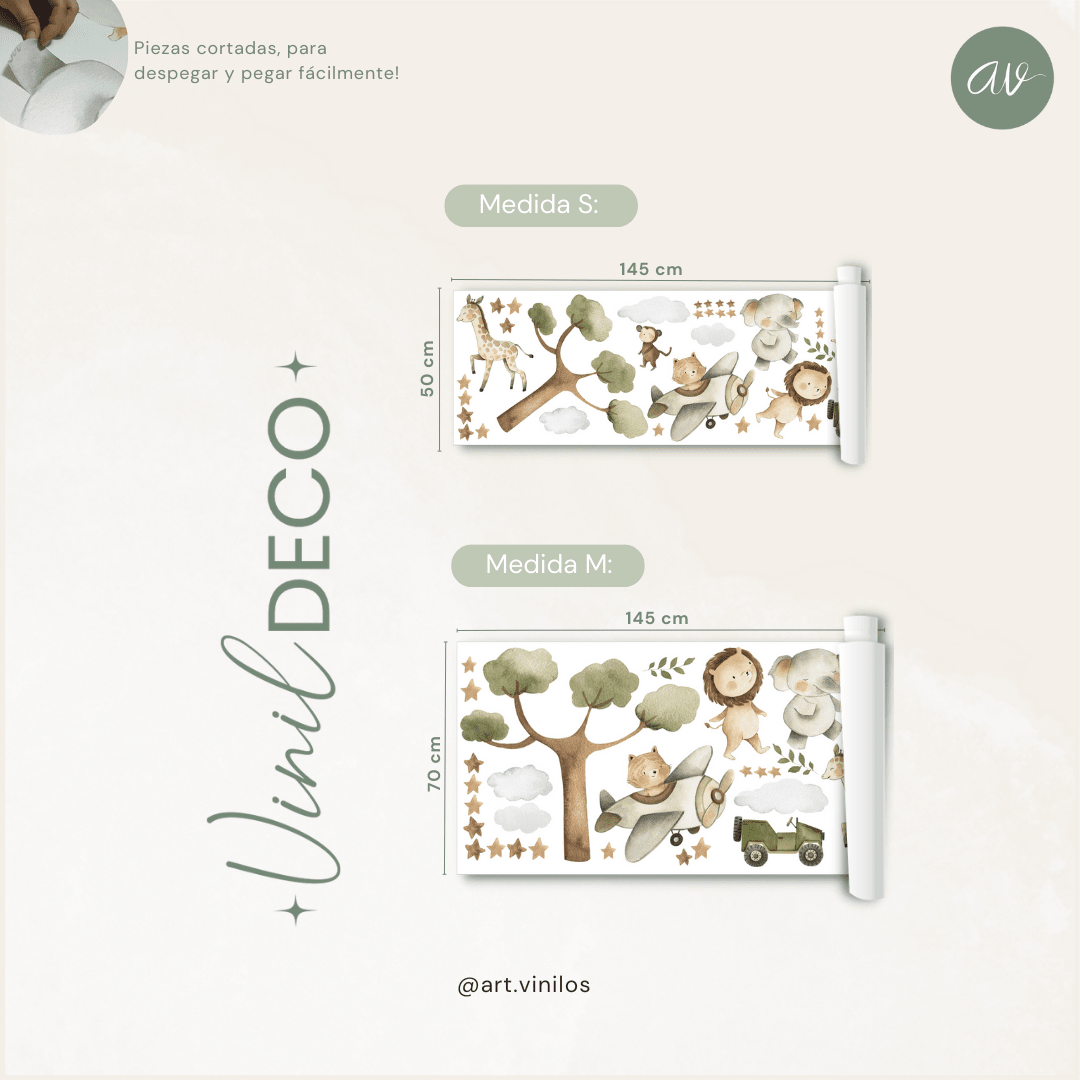 Vinil Deco Tiernos Animalitos Boys4