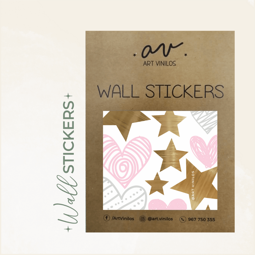 Wallstickers Estrellas y Corazones1