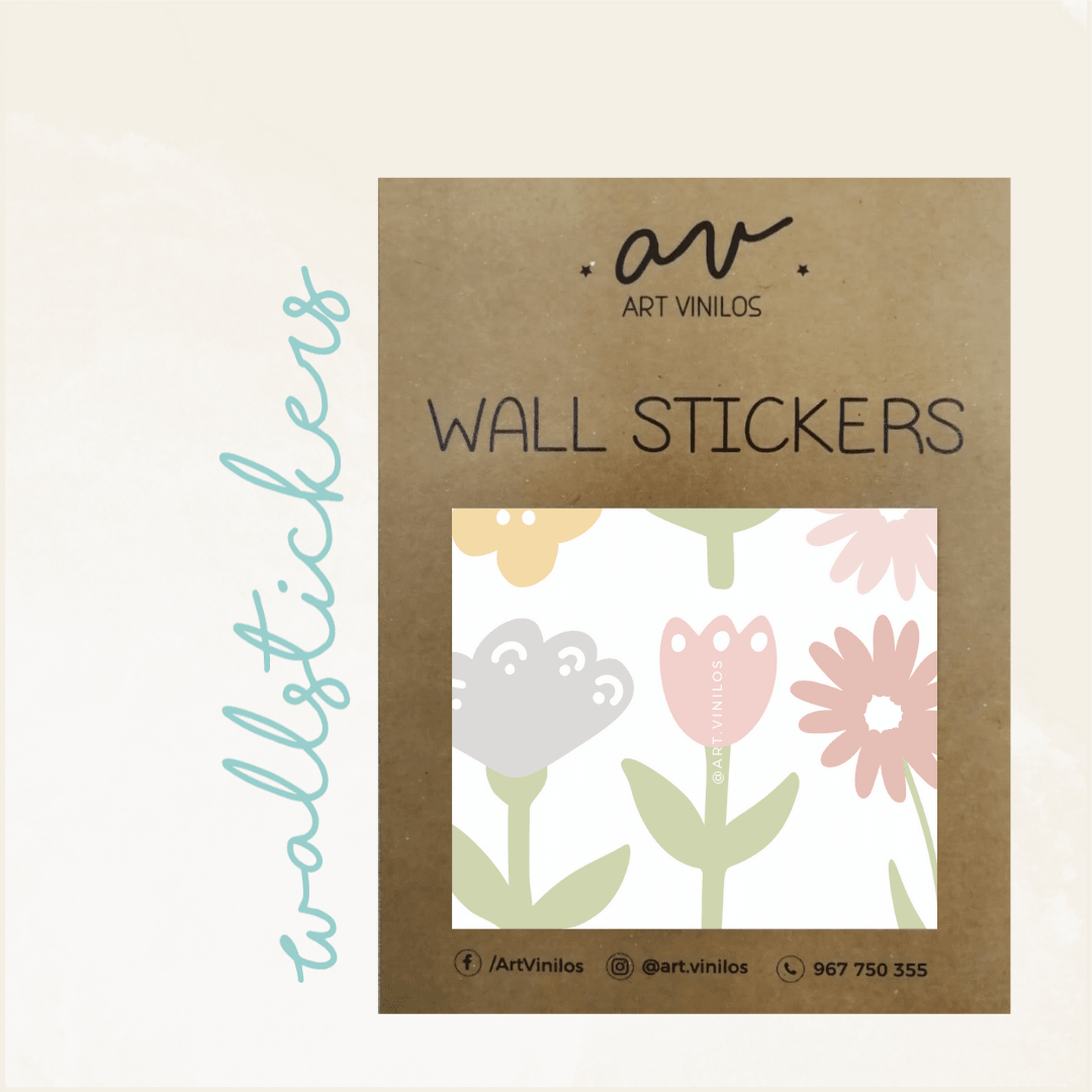 Wallstickers Flores Pastel1