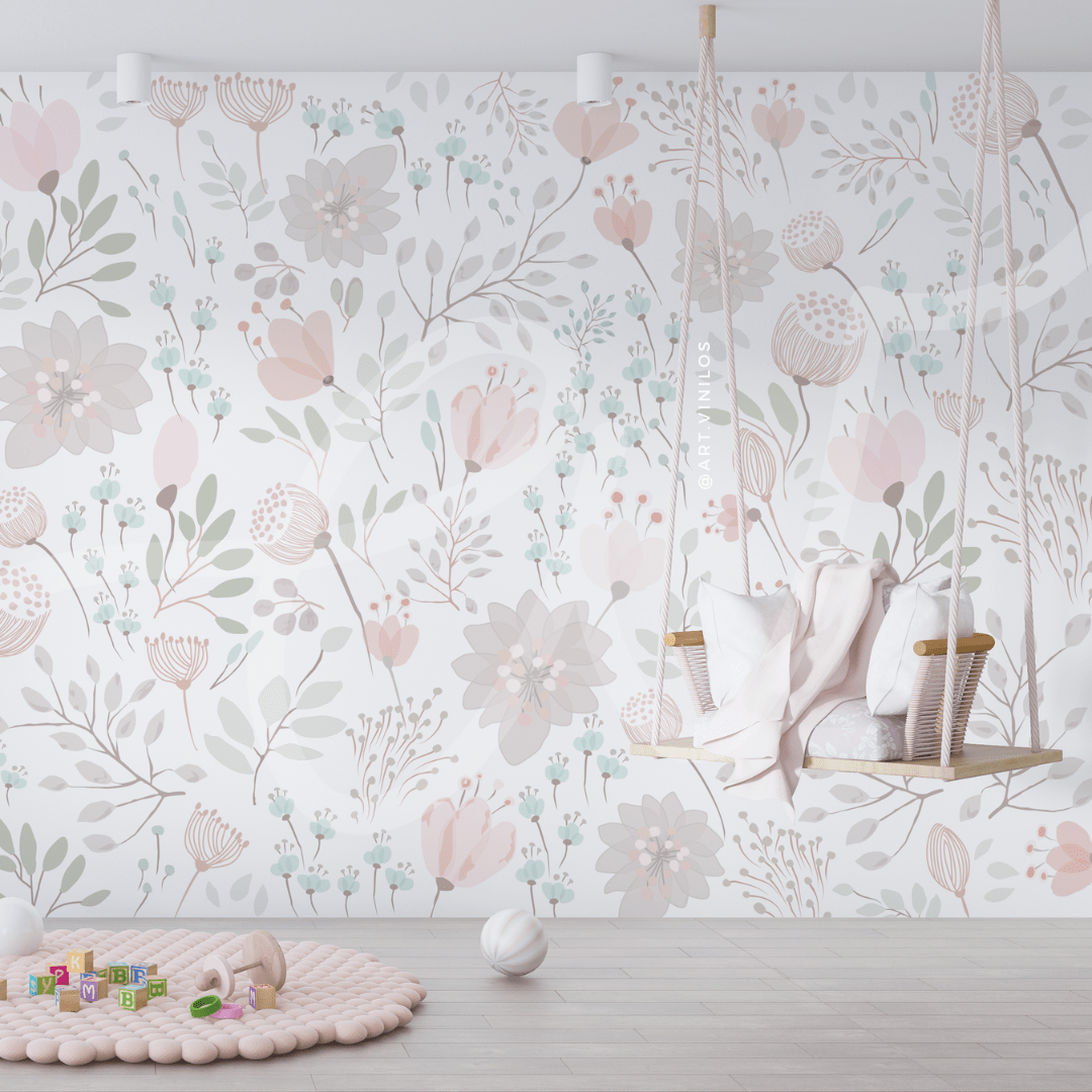 Wallpaper Flores en Acuarela3