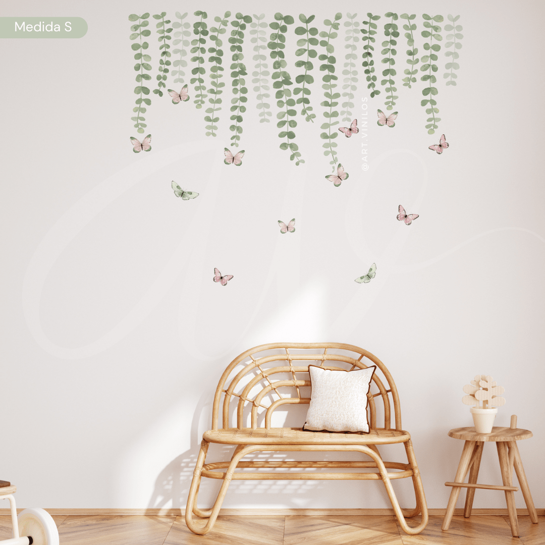 Vinil Deco Hojas y mariposas1