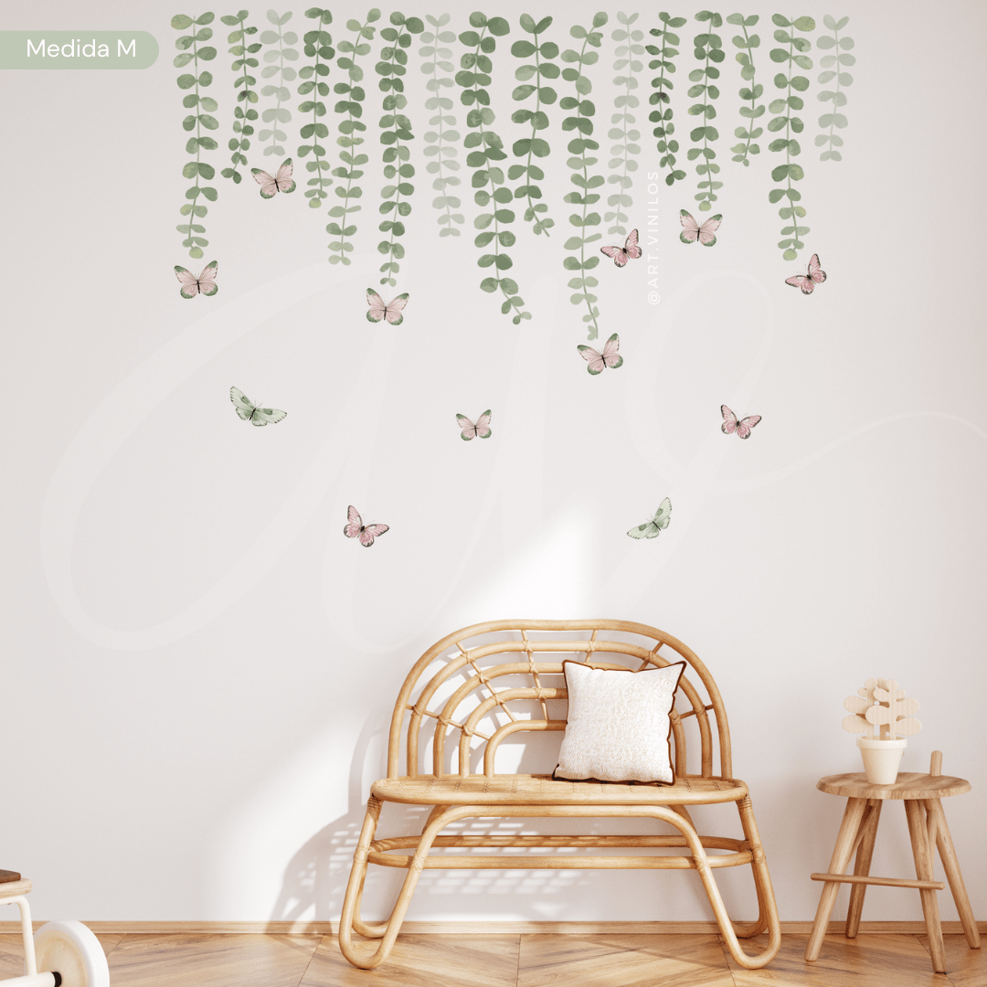 Vinil Deco Hojas y mariposas2