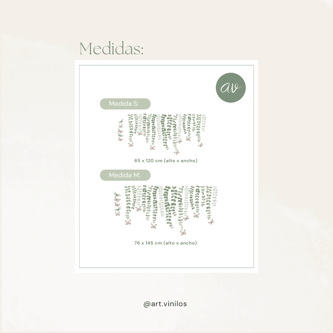 Vinil Deco Hojas y mariposas3