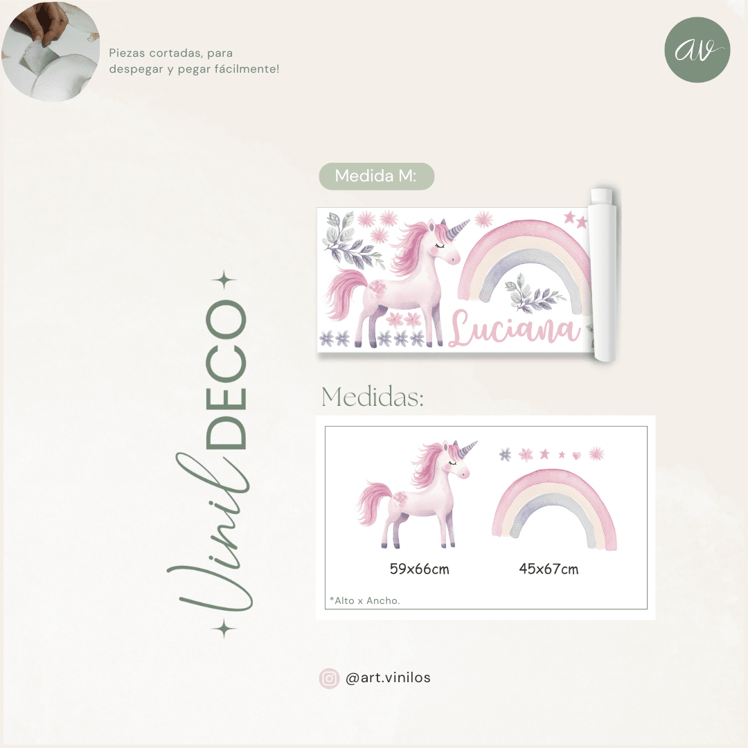 Vinil Deco Unicornio2