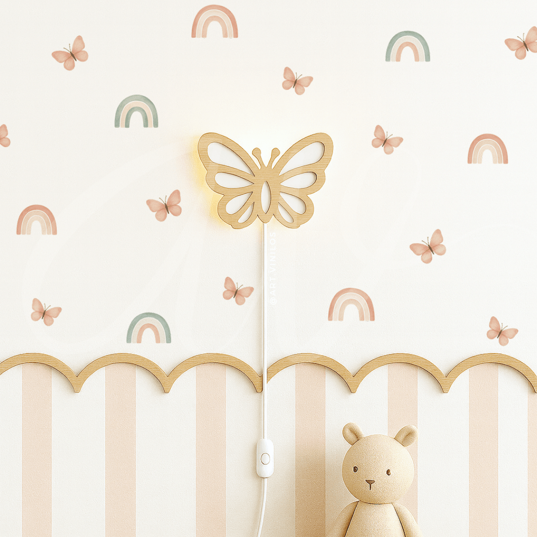 Wallstickers Arcoiris y Mariposas3
