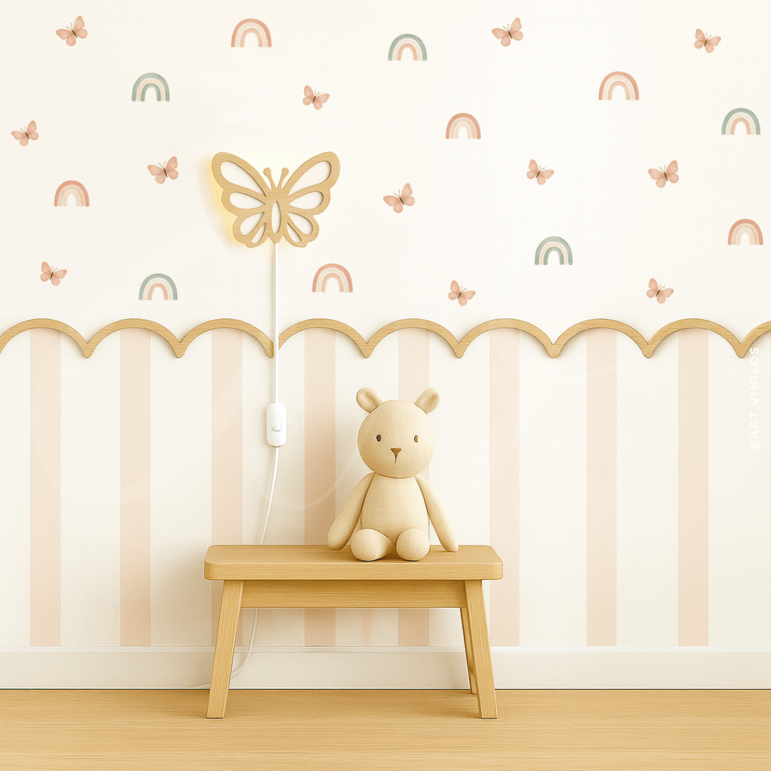 Wallstickers Arcoiris y Mariposas4