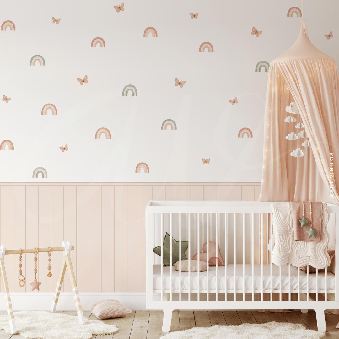 Wallstickers Arcoiris y Mariposas6