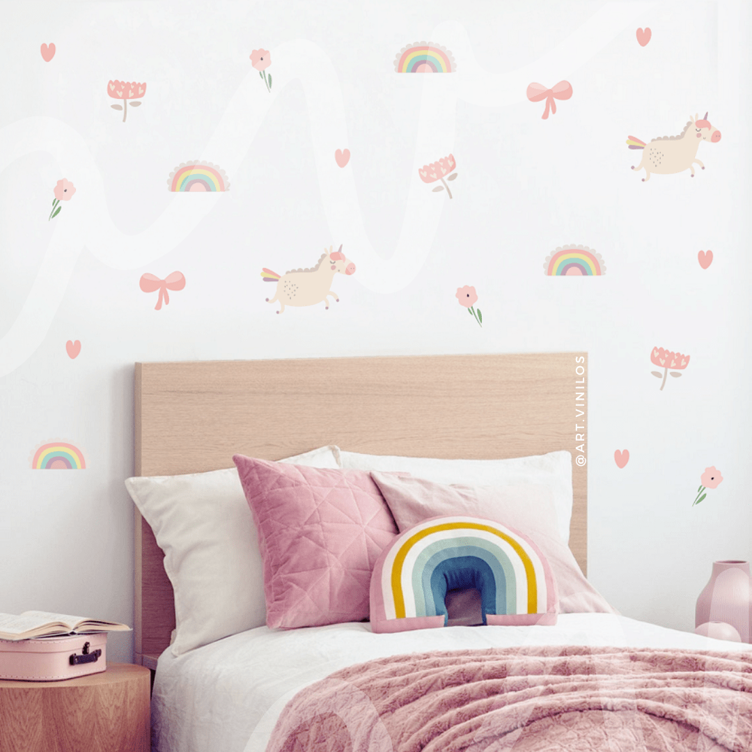Wallstickers Unicornios1