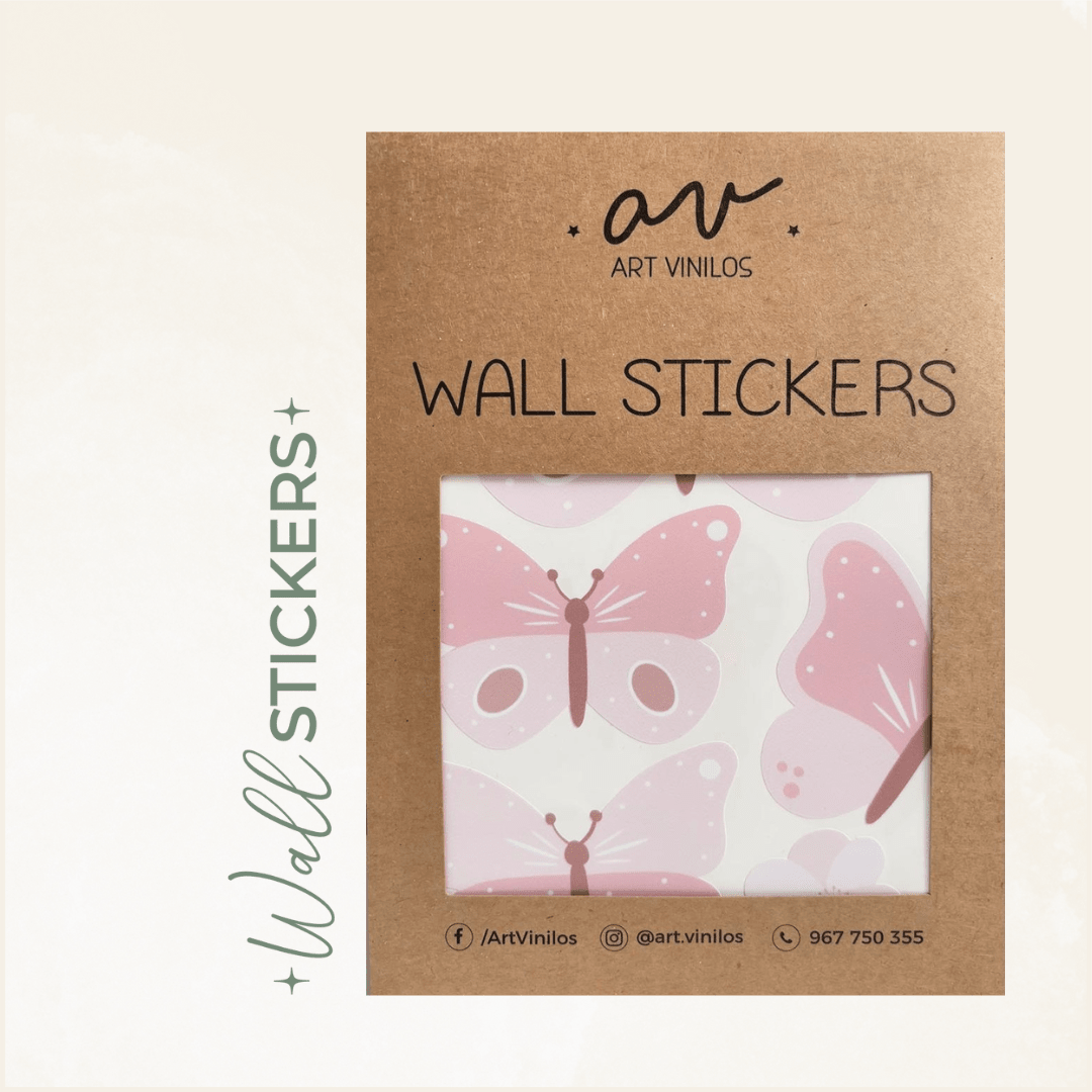 Wallstickers Mariposas y flores2