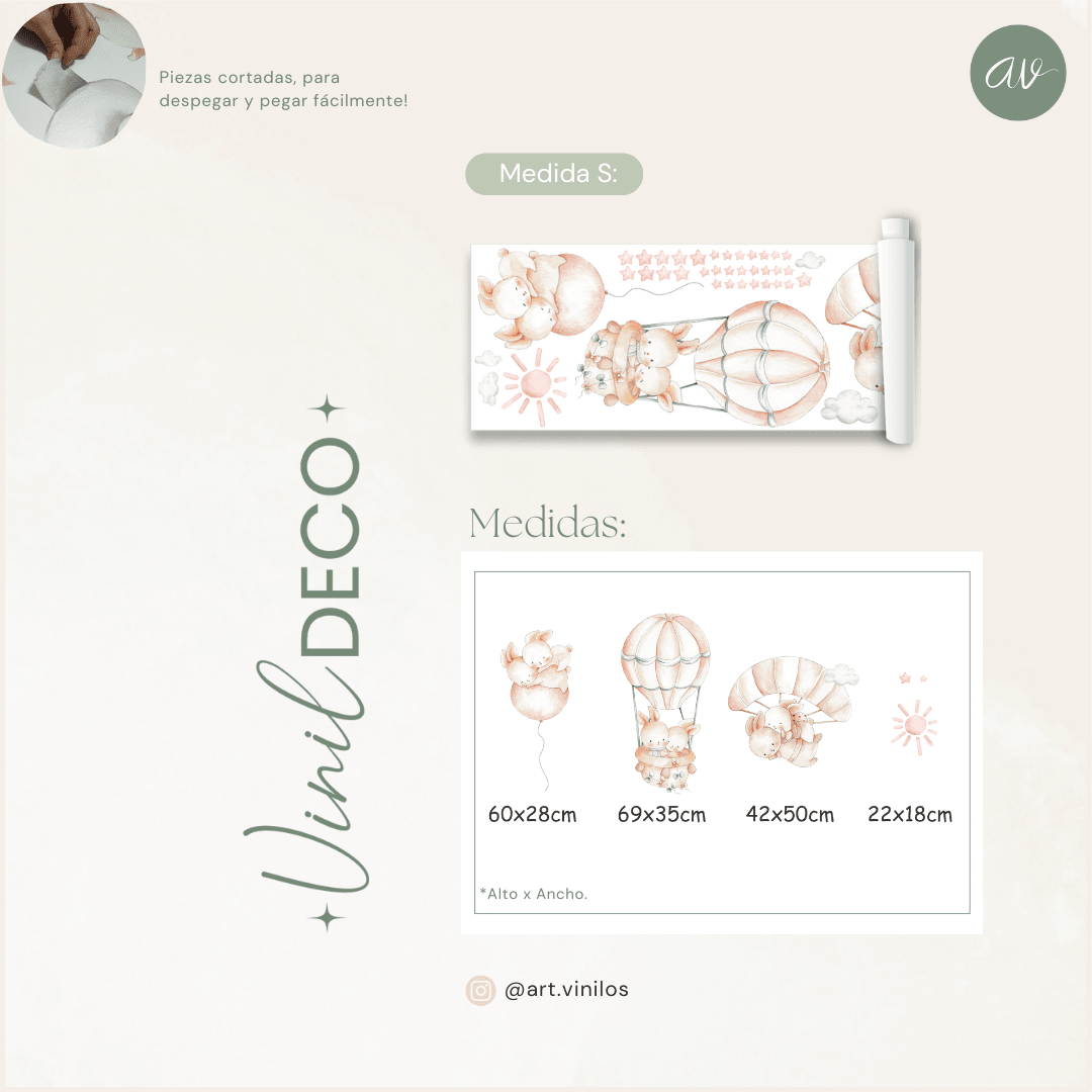 Vinil Deco Conejitos acuarela4