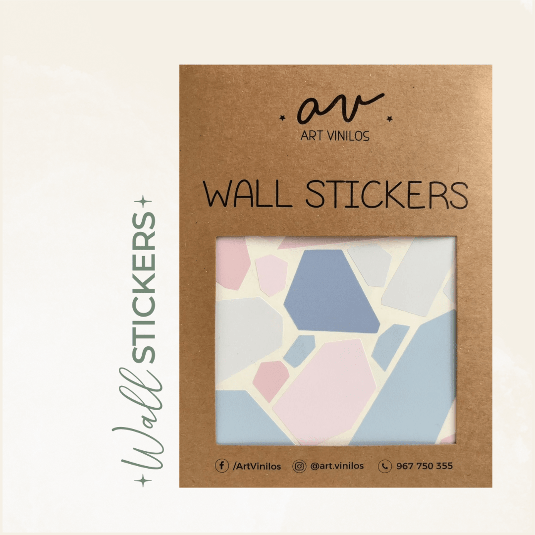 Wallstickers Terrazo Rosa1