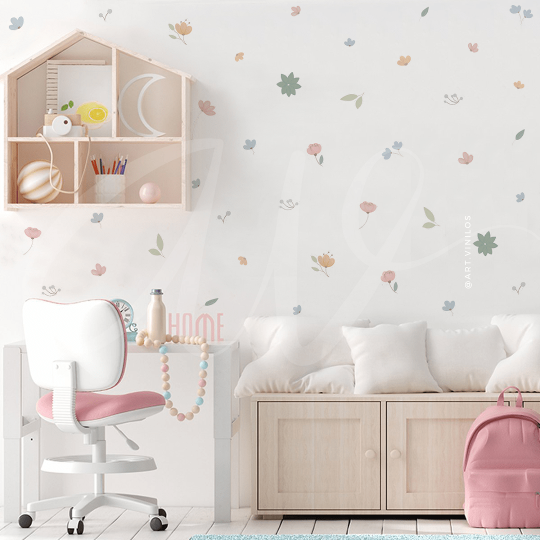 Wallstickers Floral Color3