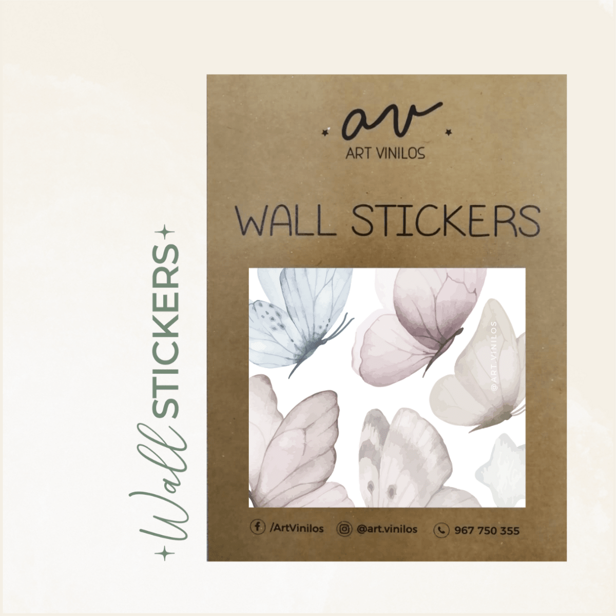 Wallstickers Mariposas en Acuarela2