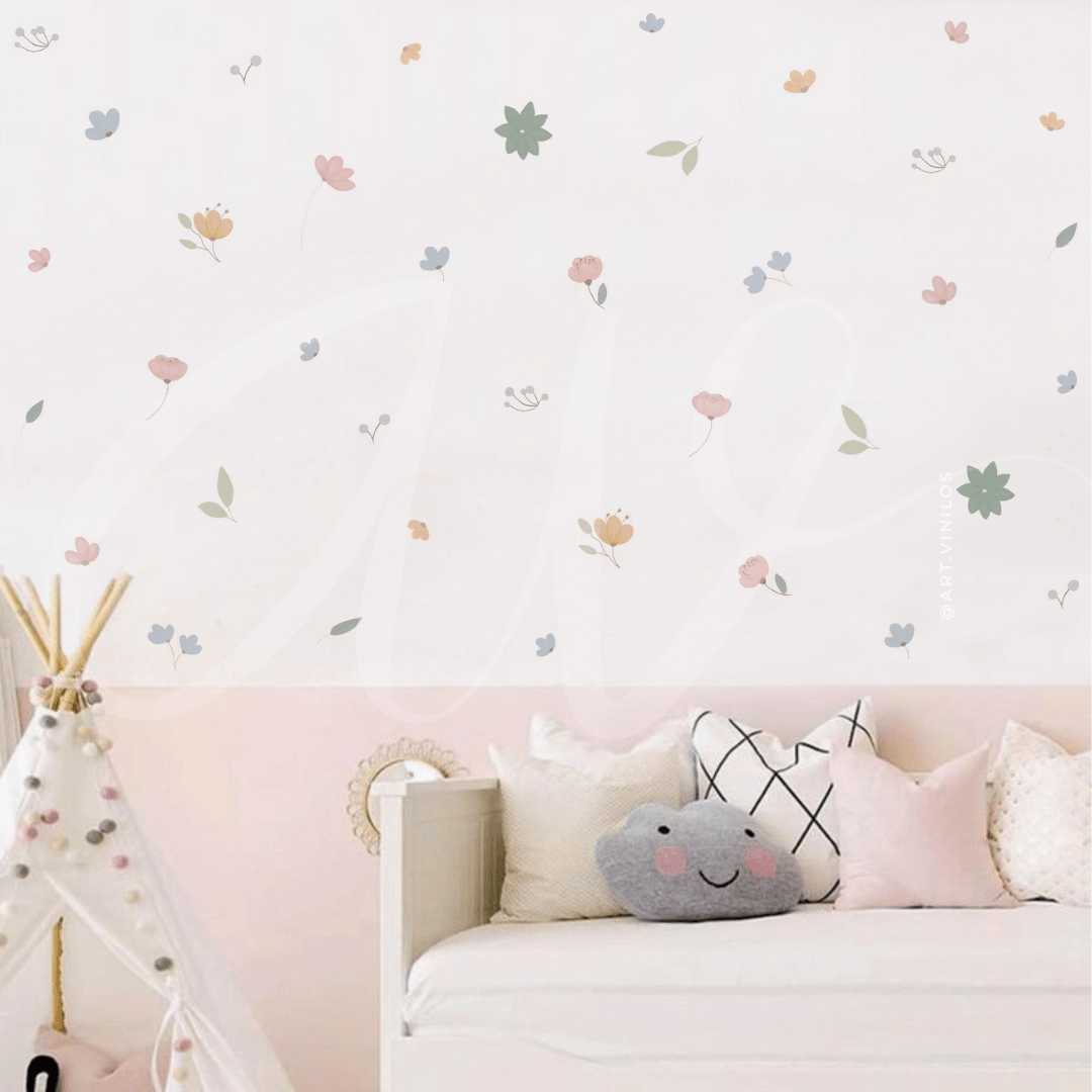 Wallstickers Floral Color2