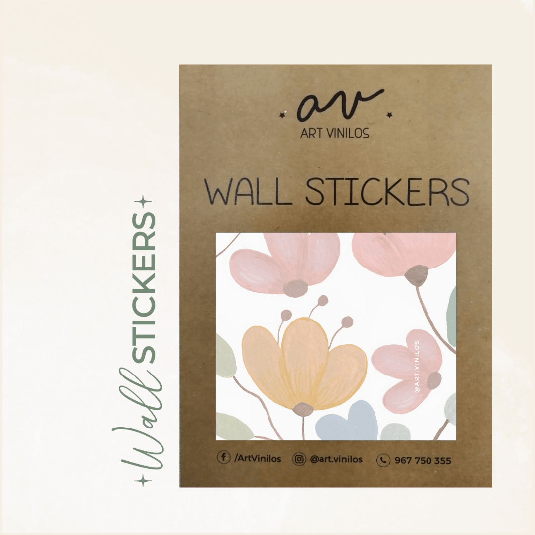 Wallstickers Floral Color1