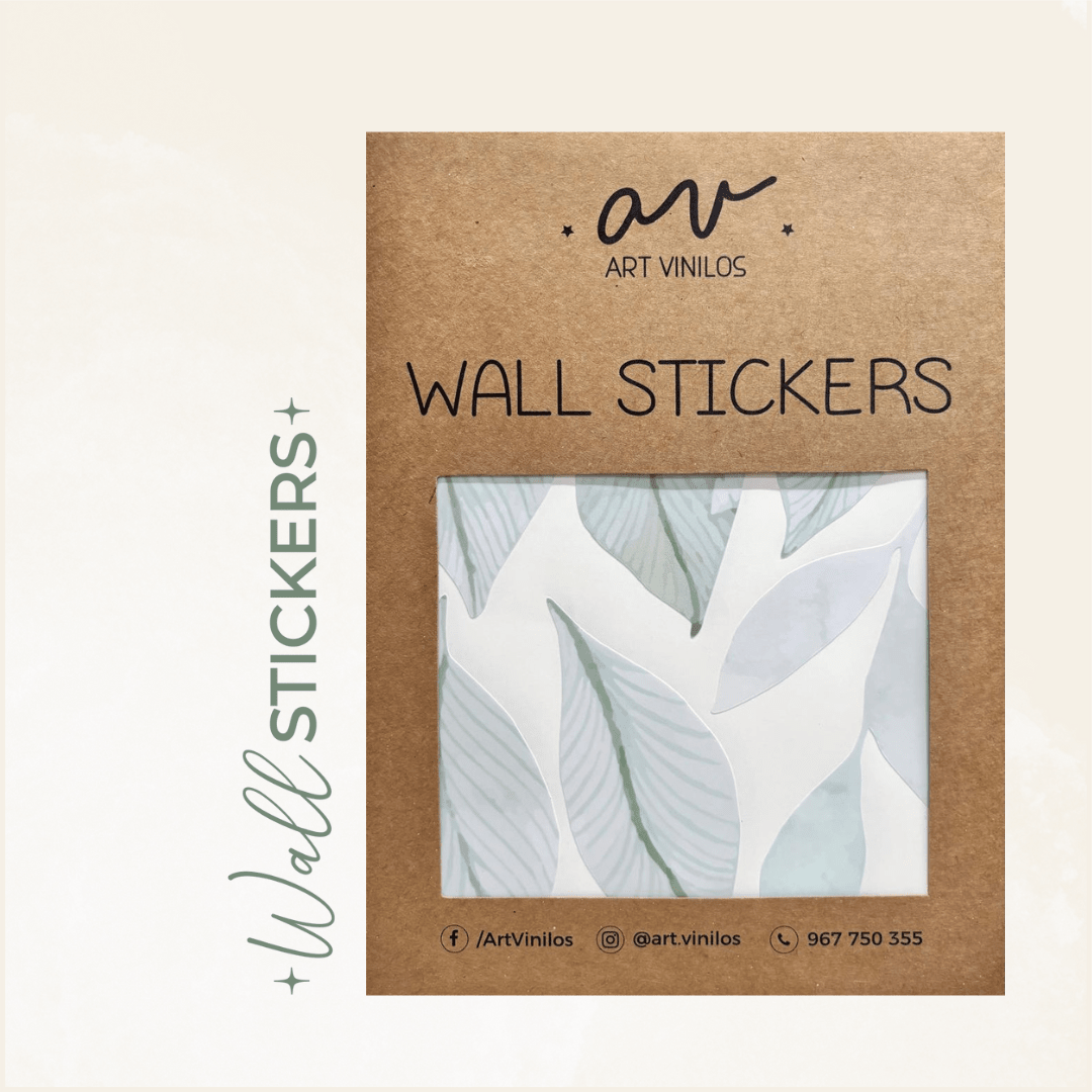 Wallstickers Hojas Acuarela1