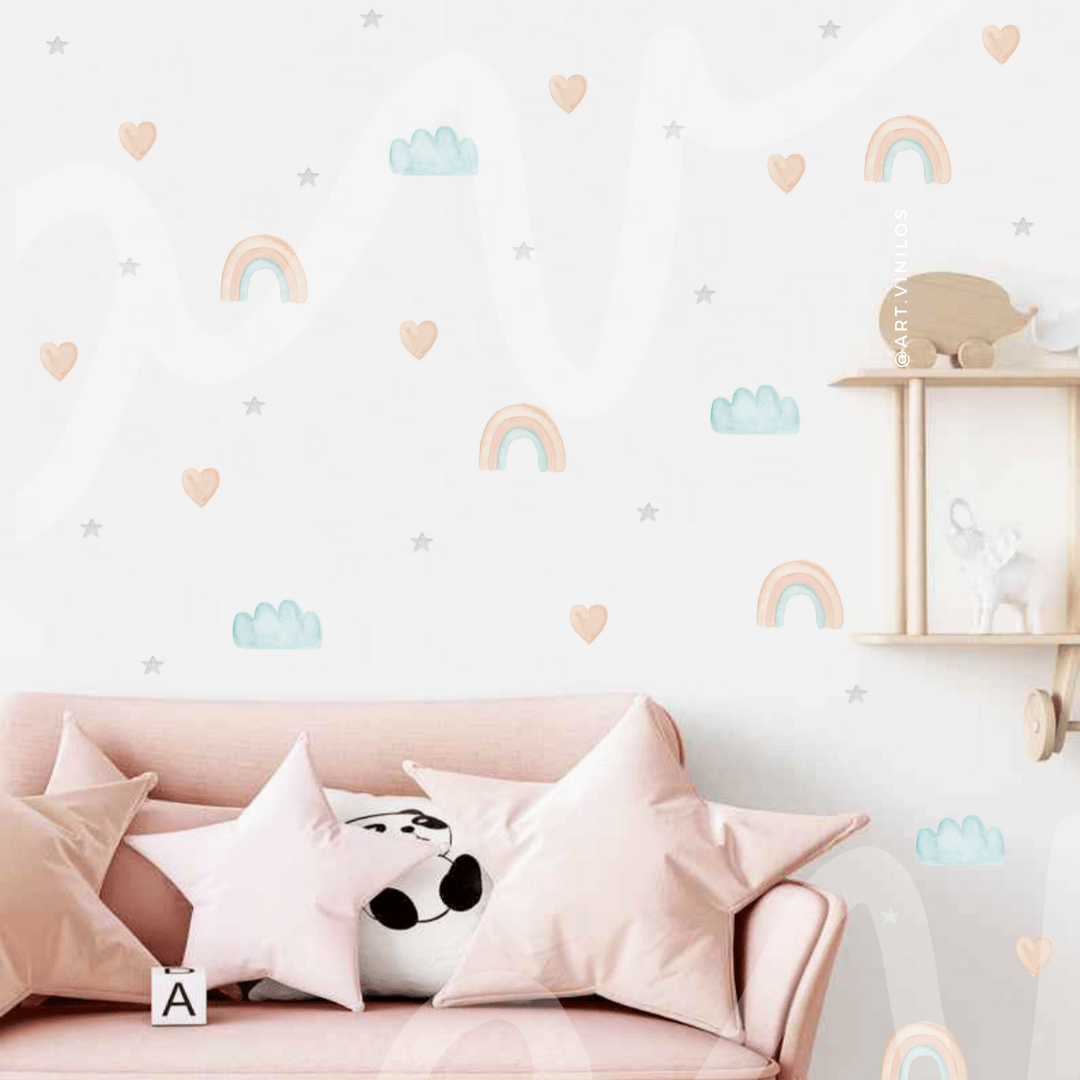 Wallstickers Arcoiris Acuarela2